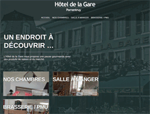 Tablet Screenshot of hotelgareporrentruy.ch